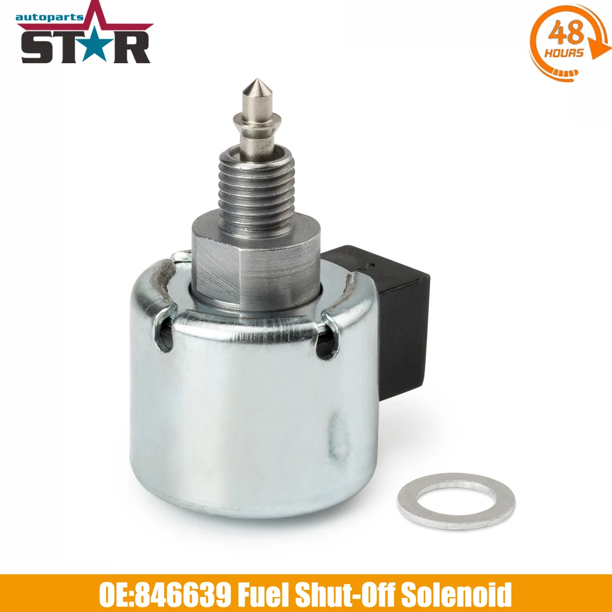 

Электромагнитный клапан остановки подачи топлива 846639 497672 33R877-0033-G1 для ремонта карбюратора двигателей Briggs & Stratton, John Deere, Husqvarna