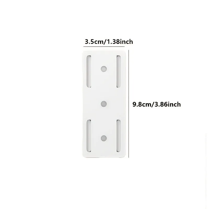 5pcs Wall-Mount Cable Organizer Self-Adhesive Holder for Power Strips Cords Desk Kitchen Home Organization Utili