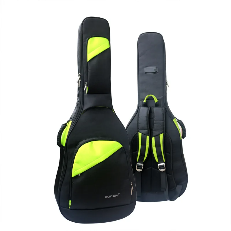 Guitar Case 41/42 Inch Waterproof Oxford Fabric Acoustic Guitar Bag 20MM Pad Cotton Double Straps Guitar Backpack