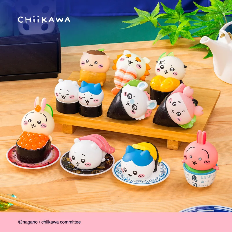 

New Chiikawa Sushi Series Blind Box Usagi Trendy Play Handmade Collect Ornaments Accessories Peripheral Gifts In Stock