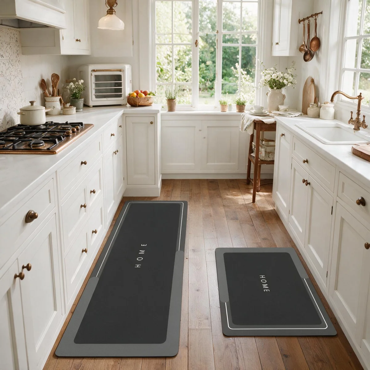 Tappetino da cucina in fango di diatomee, spesso e lungo, con elevata capacità di assorbimento e fondo in gomma antiscivolo, ideale per cucina, bagno, toilette, ingresso e sala da pranzo.