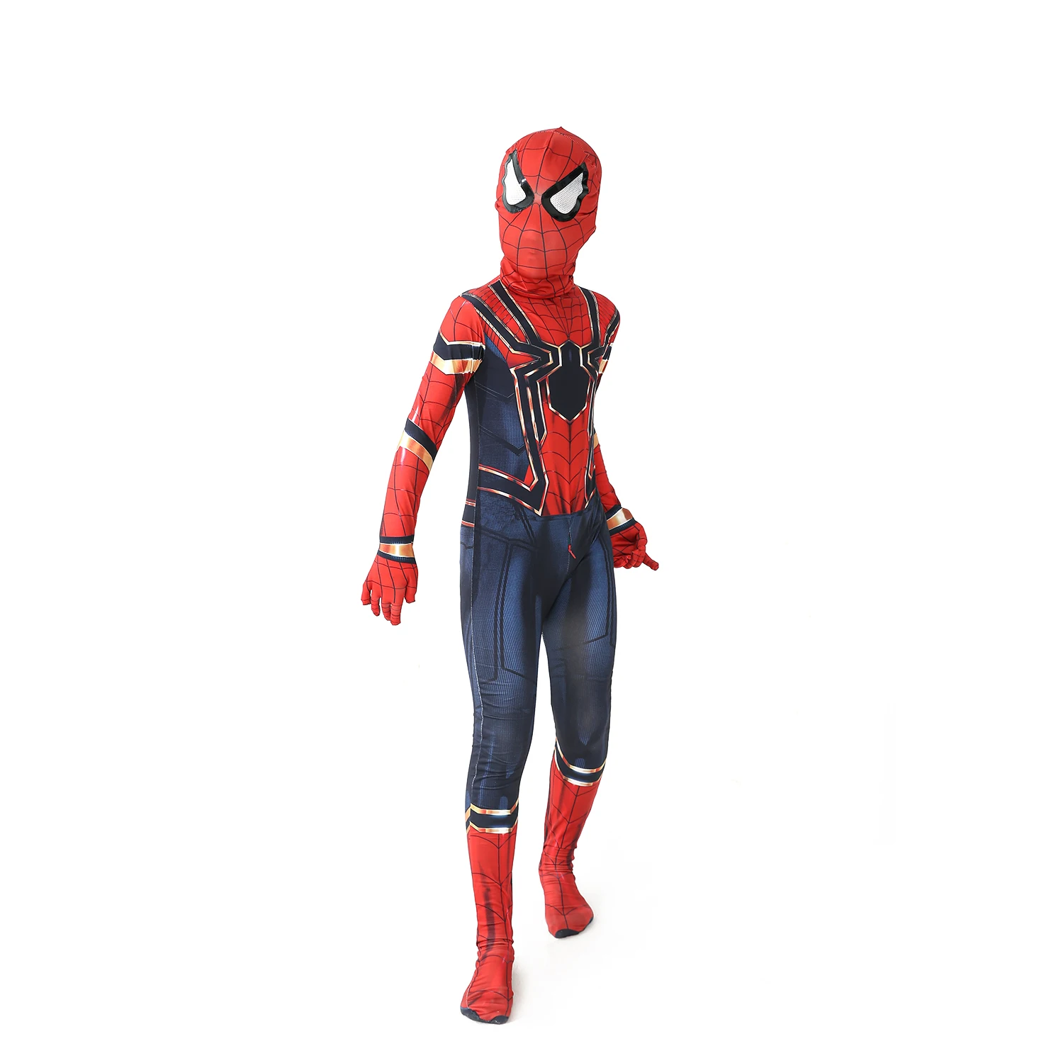 Neue Meilen morales weit von zu Hause Cosplay Kostüm Zentai Spiderman Kostüm Superhelden Bodysuit Spandex Anzug für Kinder nach Maß