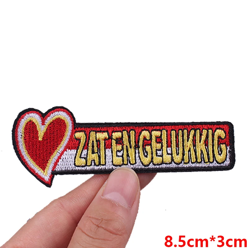 Nieuwe Nederland Oeteldonk Embleem Borduurpatch Nederland Carnaval Patches Ijzer Op Patches Voor Kleding DIY Naai Stickers Badge
