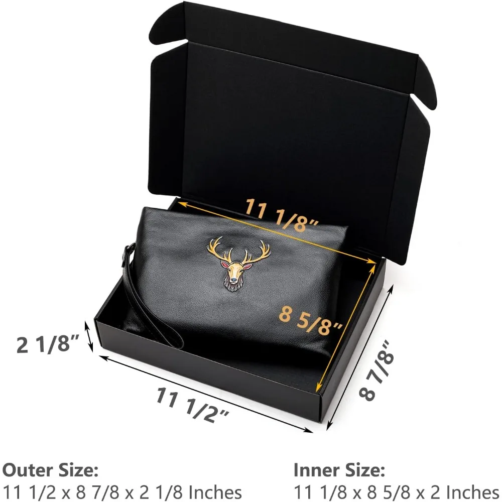 Black Corrugated Cardboard Shipping Boxes, 11 1/8 x 8 5/8 x 2 Inches Letter Size, 25 Pack for Small Business Packaging