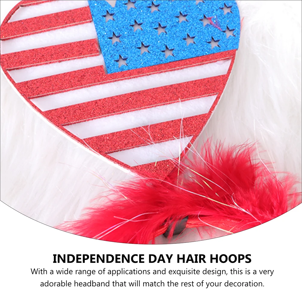 

3pcs Hair Hoops Independence Day Party Accessories USA Theme Suitable Size Unisex Photo Props Cartoon Style Holiday Hair