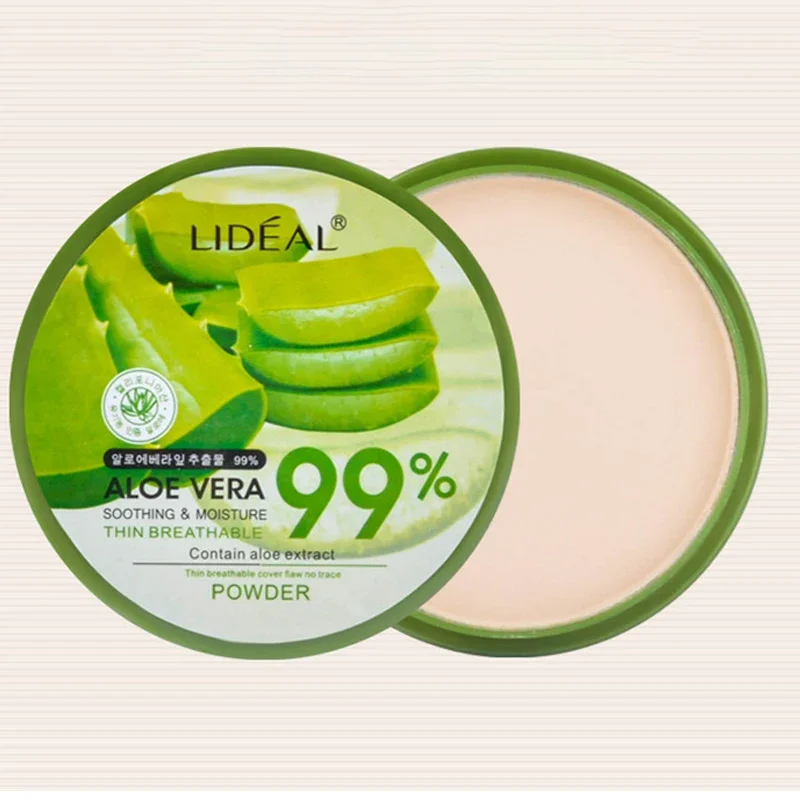 99% Aloe Vera Moisturizing Concealer  Softening Powder Waterproof Foundation Fixed Make Up Oil Control Facial Makeup Cosmetics