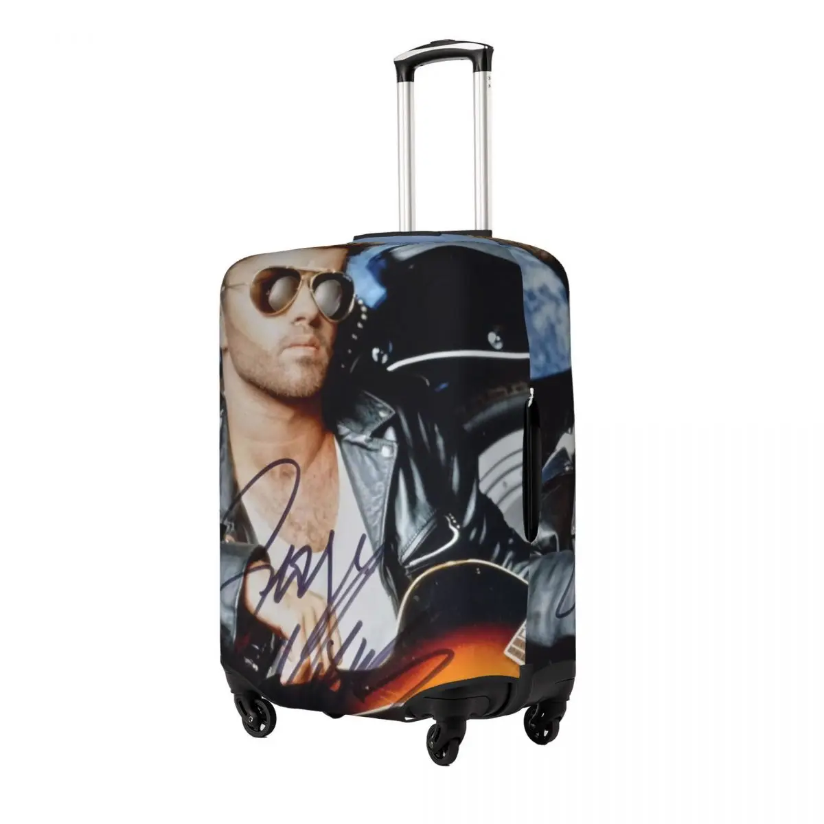 George Michael British Singer Suitcase Cover Useful Travel Protector Luggage Accesories Vacation
