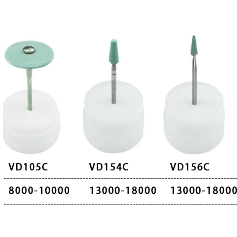 Dental Lab Ceramics Diamond Stone Grinder Zirconia Ceramics Emax Crowns Polisher Quick Polishing 2.35mm Mandrel Chuck