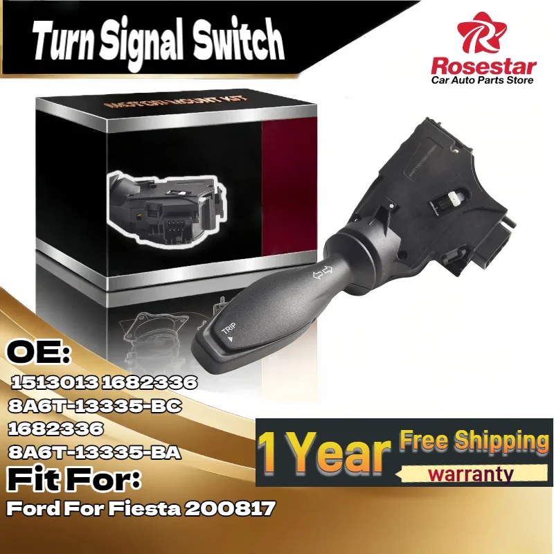 

Indicator Switch Stalk for Ford Fiesta 2008-2017 OE 1513013 1682336 8A6T-13335-BC 8A6T-13335-BA