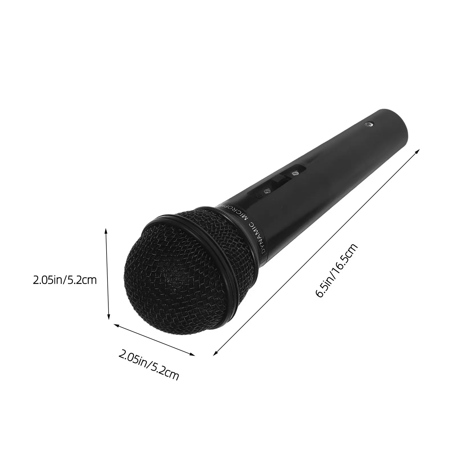 Pretend Microphone Realistic Simulation Handheld for Interview Role Play Singing Stage Costume Prop Pretend Microphone