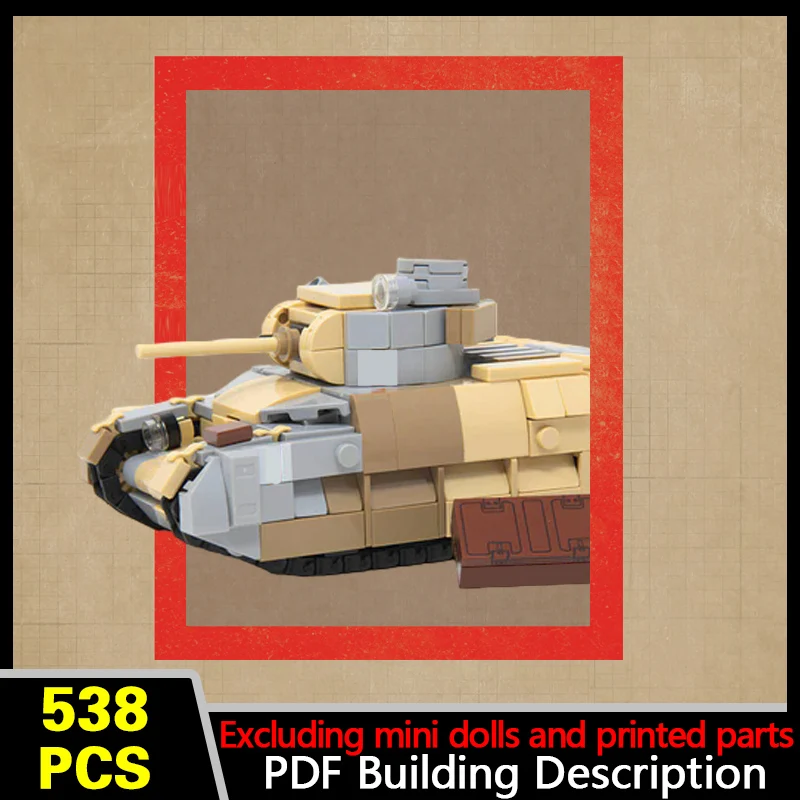 Mk. III Infantry Tank Model MOC Building Bricks War Equipment Modular Technology Gifts Holiday Assemble Children Toys Suit