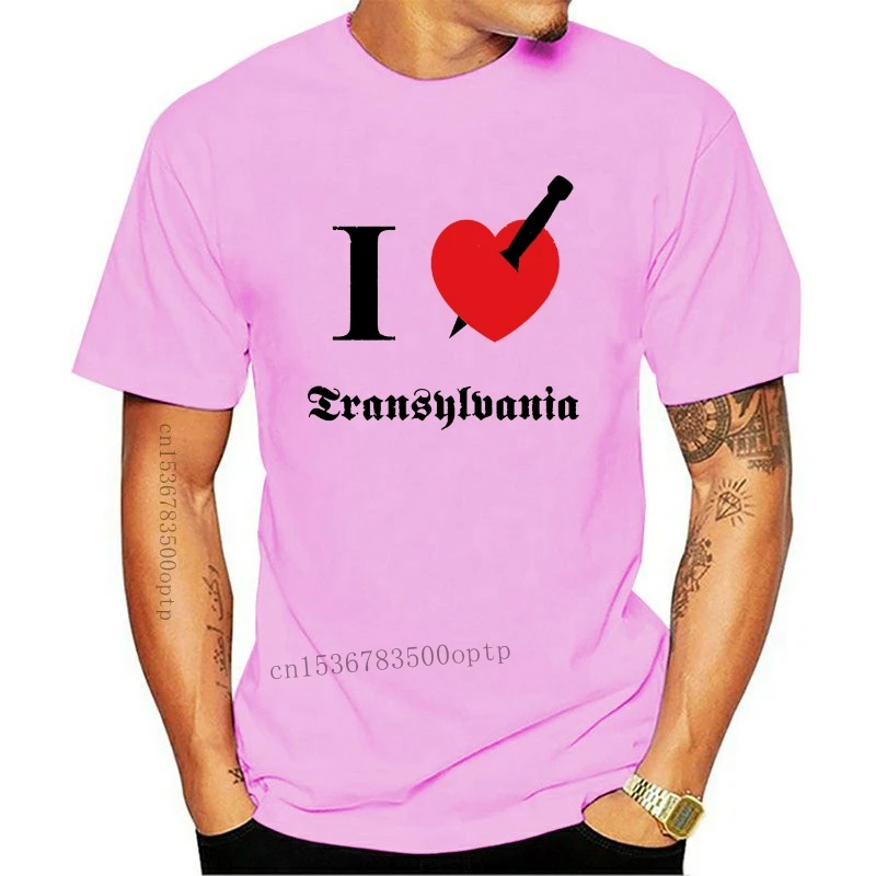 2022 New  Custom I love Transylvania Summer Tops Shirt Design Crewneck 100% God Tee Shirts Men's Top T-shirts