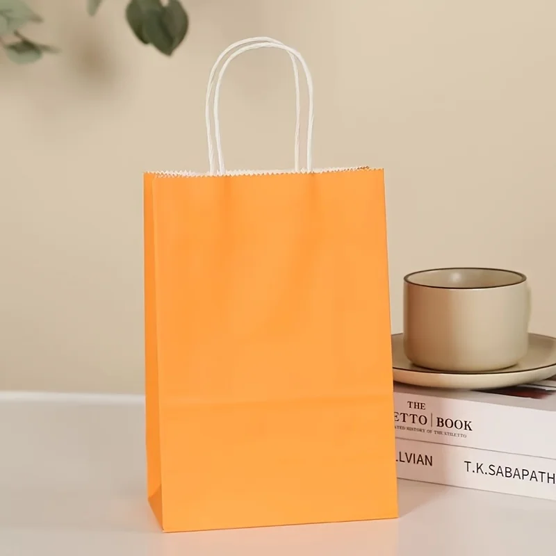 50 Stück individuelle Glücks-Tulpen-Papiertüten, niedliche Blumenmuster-Handtasche, Geschenktüte zum Einkaufen, Party, schnelle Lieferung