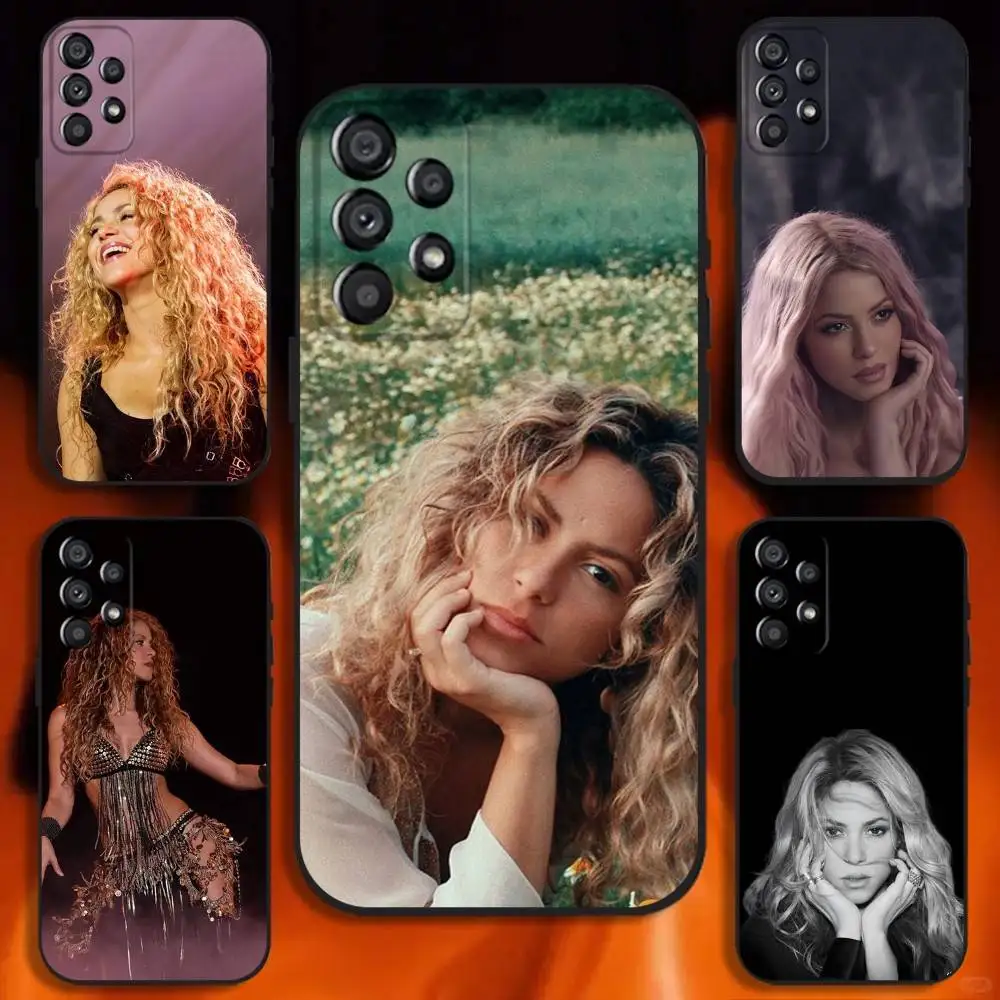 

Singer Shakira Colombia Phone Case For Samsung Galaxy A20,A21s,A22,A31,A32,A52,A53,A72,73,A80 Soft Black Cover