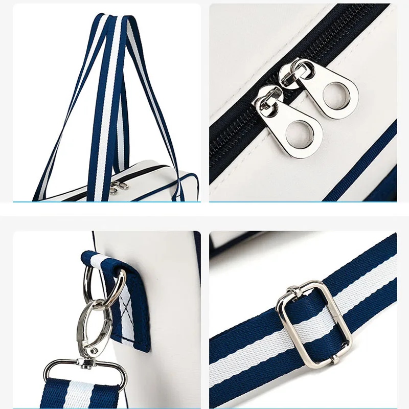 Men's Tennis Bag Light Portable Tenis Racket Single Shoulder Bags Waterproof Fabric Blue White Laptop Tenis Squash Padel Handbag