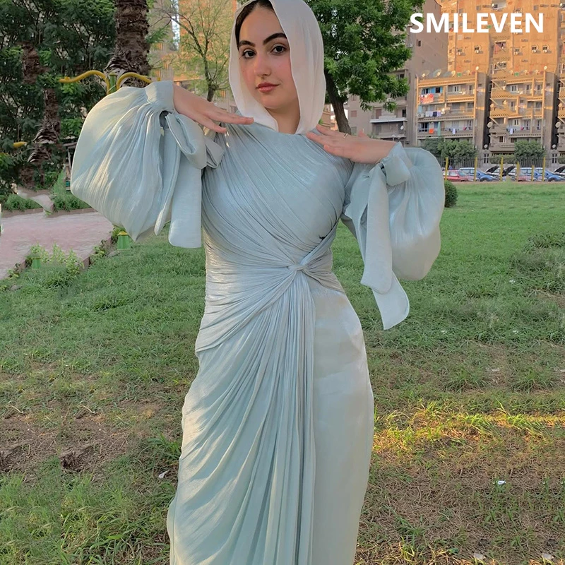 

Smileven A-line Elegant vestidos de fiesta Evening Gowns Saudi Arabia Pleats فساتين سهرة Prom Party Dresses Customized Gift 2025