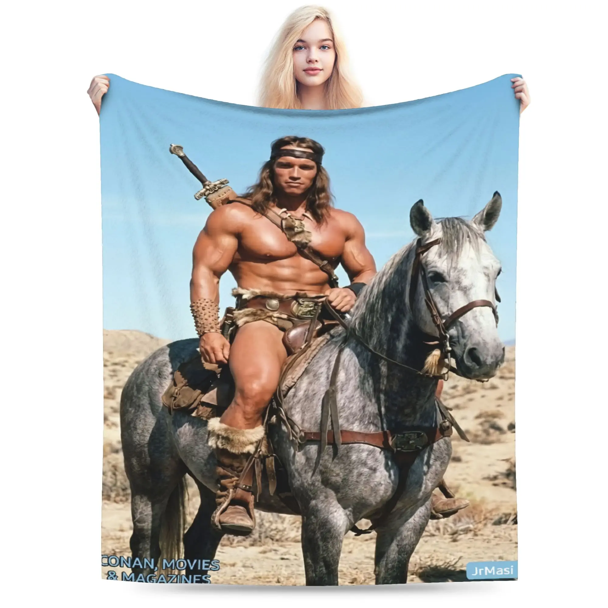 Arnold Schwarzenegger Blanket Velvet  Comfortable Super Soft Throw Blanket for Sofa Bedspread