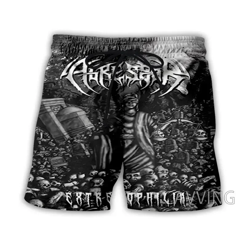 Caving 3D gedruckt Agressor Band Sommer Strand Shorts Streetwear schnell trocknen Casual Shorts Sweat Shorts für Frauen/Männer