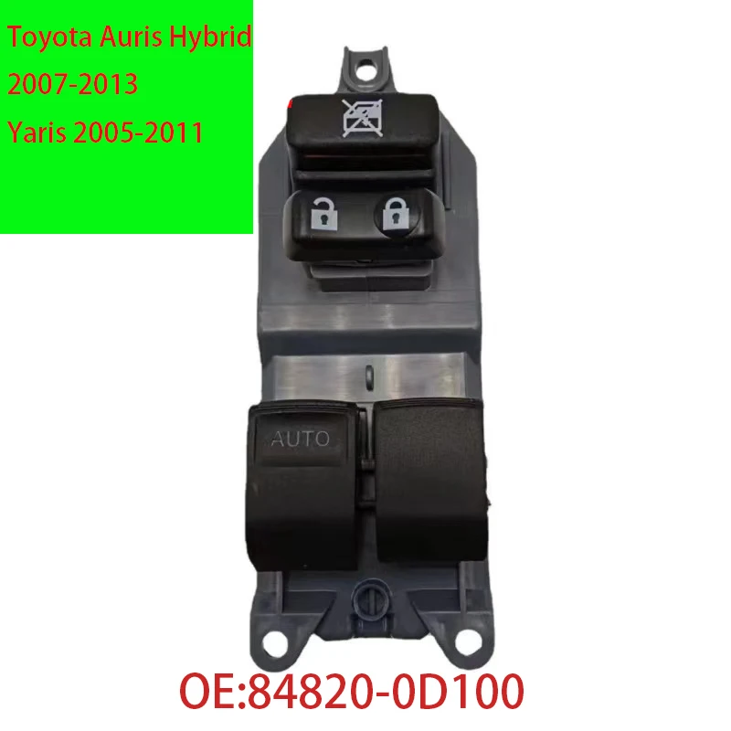 

84820-0D100 84820-02230 Кнопка главного переключателя стеклоподъемника с электроприводом для Toyota Auris Hybrid 2007-2013 Yaris 2005-2011