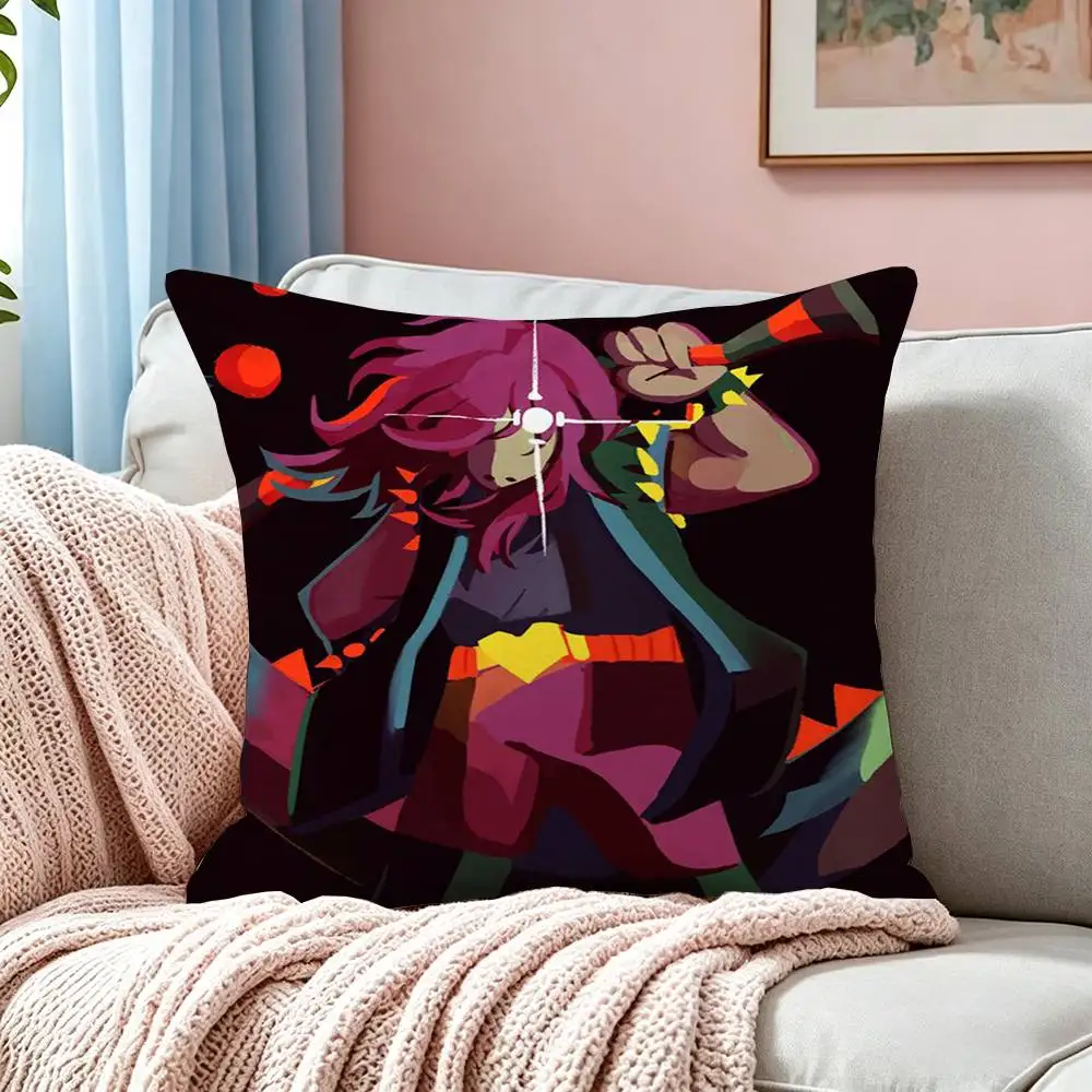 S-Susie D-Deltarune  Pillow Case Square Double-Sided Sofa Cushion Cover Bedroom Bedside Pillow