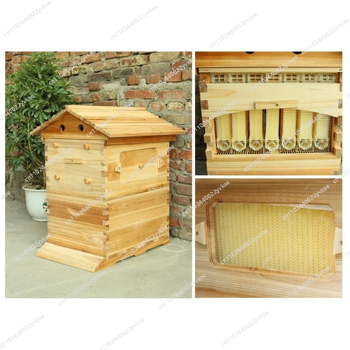 

Commercial Chinese Wooden Auto Self Flowing Bee Hive Honey Harvesting Automatic Beehive Box