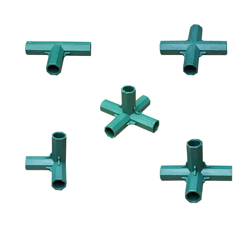 

20pcs 16MM Plastic Garden Pillar Connectors Greenhouse Frame Joints 3Ways 4Ways Tee Connector Plant Shelf Support DIY Fittings