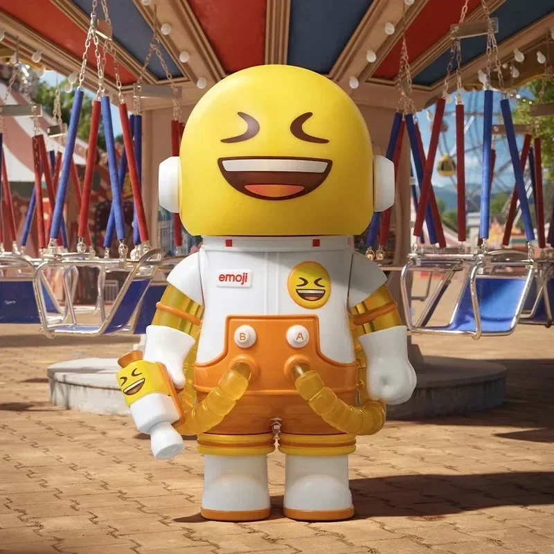 POP MART MEGA SPACE MOLLY 100% x emoji Series Genuine Blind Box Mystery Box Guess Bag Toys Doll Cute Anime Figure Desktop