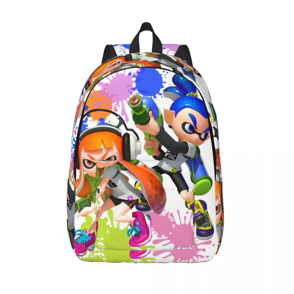 

Splatoon Cartoon Graffiti Game Backpack for Boy Girl Kids Student School Bookbag Daypack Kindergarten Primary Bag Outdoor