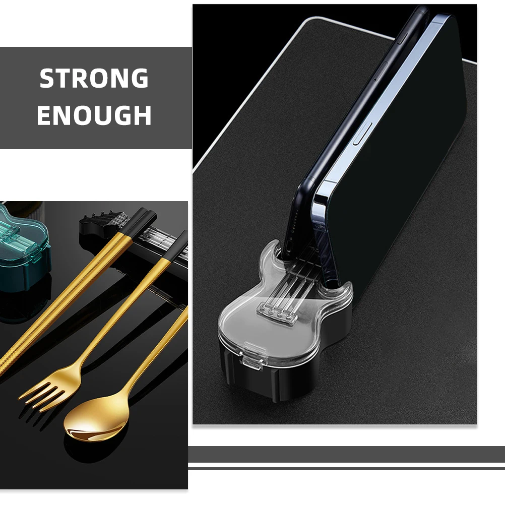 

Portable Cutlery Set 304 Stainless Steel Travel Spoon Fork Chopstick Reusable Lunch Box Utensils Set Compact Size Easy to Carry