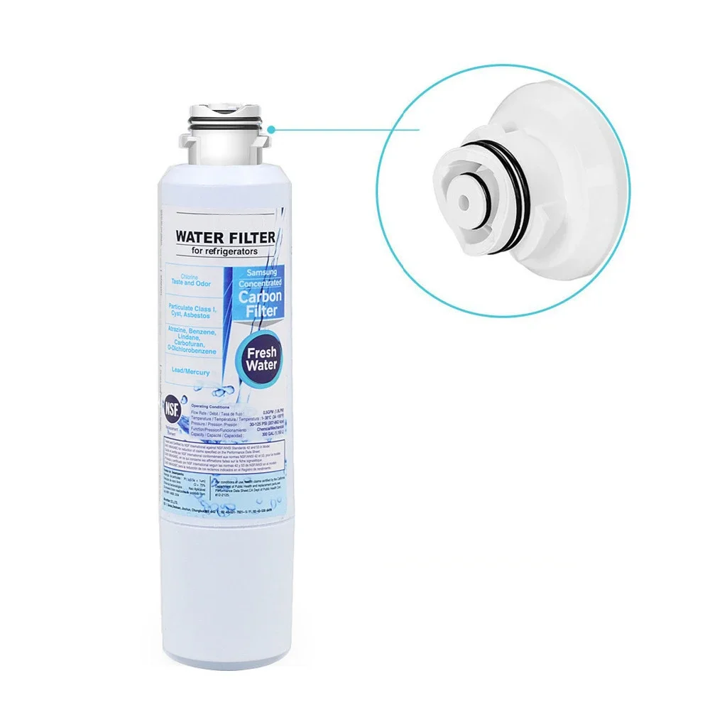 Refrigerator Water Filter for Samsung Replacement DA29-00020A HAF-CIN EXP Compatible Models RF28HFEDBSR RF263BEAESR RF25HMEDBSR