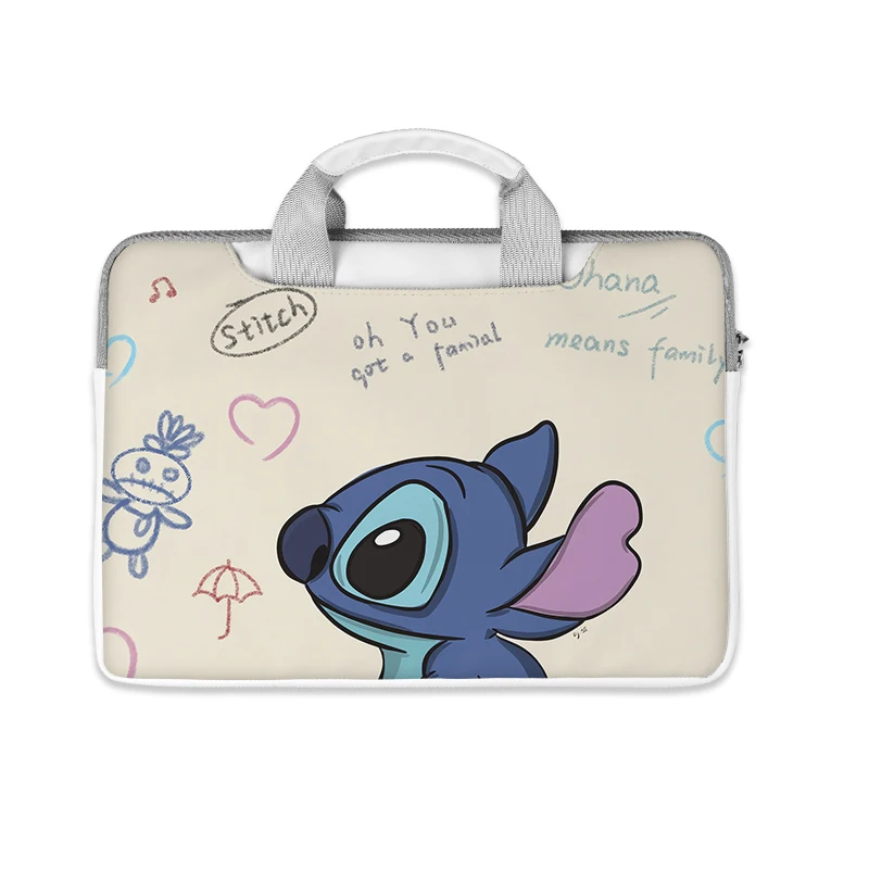 

Anime Merchandise: Stitch Laptop Bag Cute Large Capacity Tablet Organizer Cartoon Handbag Laptop Case 12in 13in 14in 16in 15in