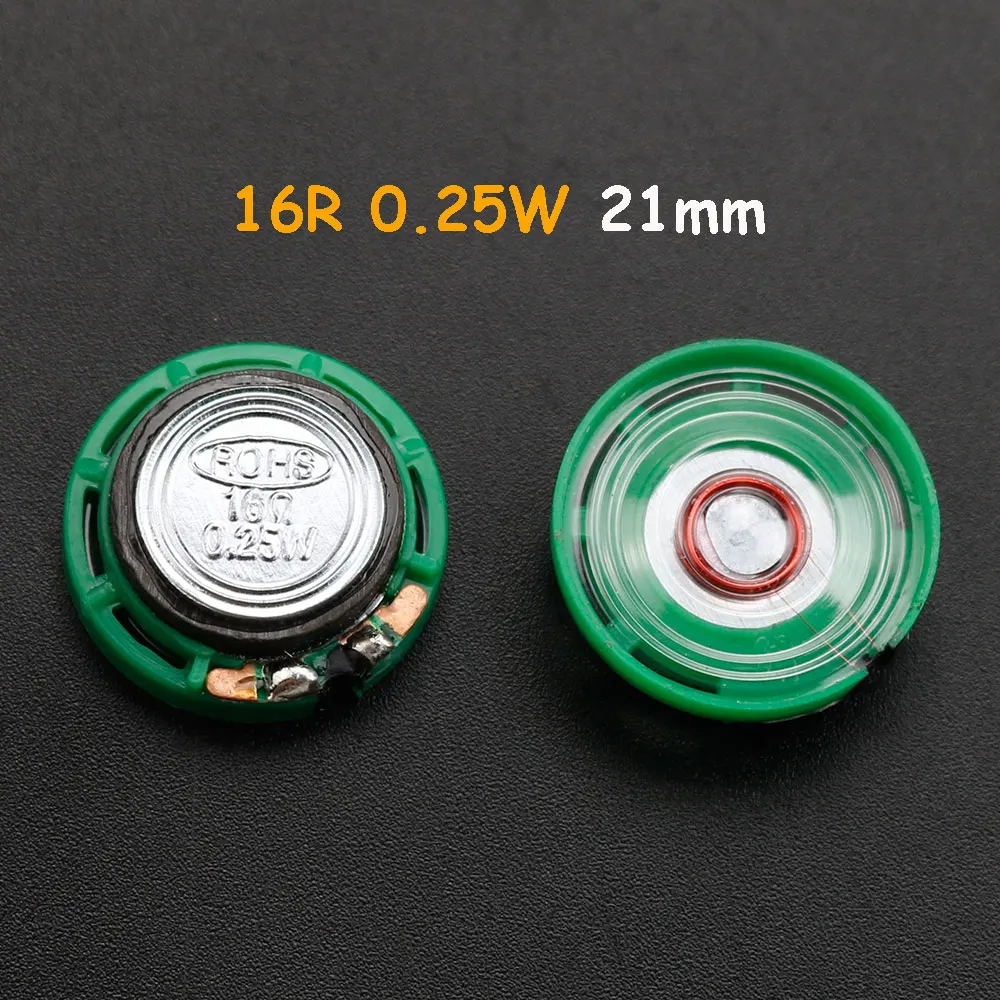 2 piece 16 Ohm 0.25W 0.5W External Magnetic Doorbell Toy Speaker 16R 16 Ohm Diameter 21mm 23mm 27mm 29mm 36mm 40mm