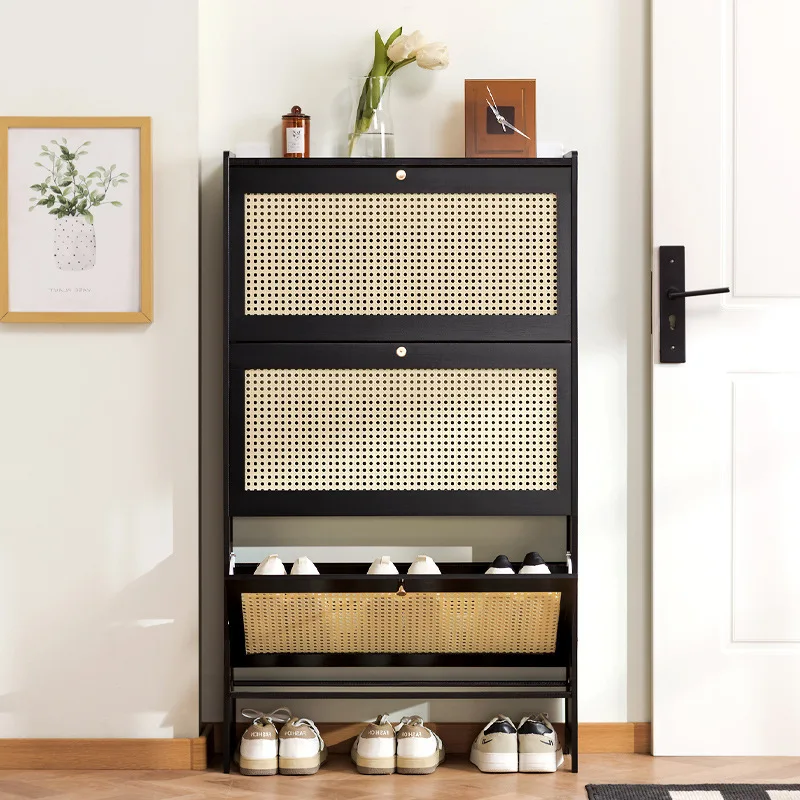 #Ultra thin shoe cabinet, household breathable shoe cabinet