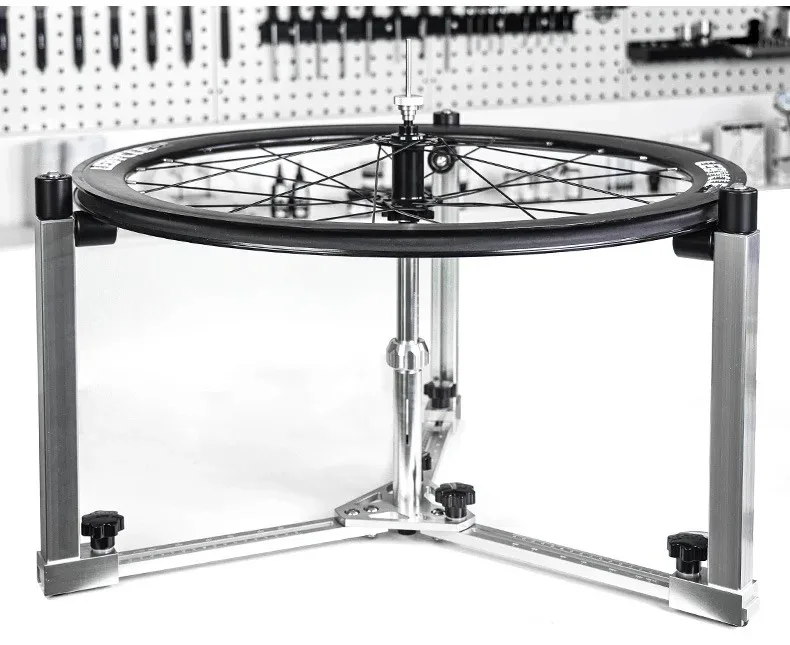 LEBYCLE Wheelset Spoke Lacing Stand High-strength Aluminum Alloy Material Wheel Hub and Spoke Assembly Tool