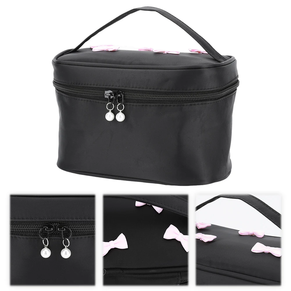 Travel Makeup Bag Bow for Women Cute Makeup Organizer Cosmetic Bag Storage Bag for Travel Essentials