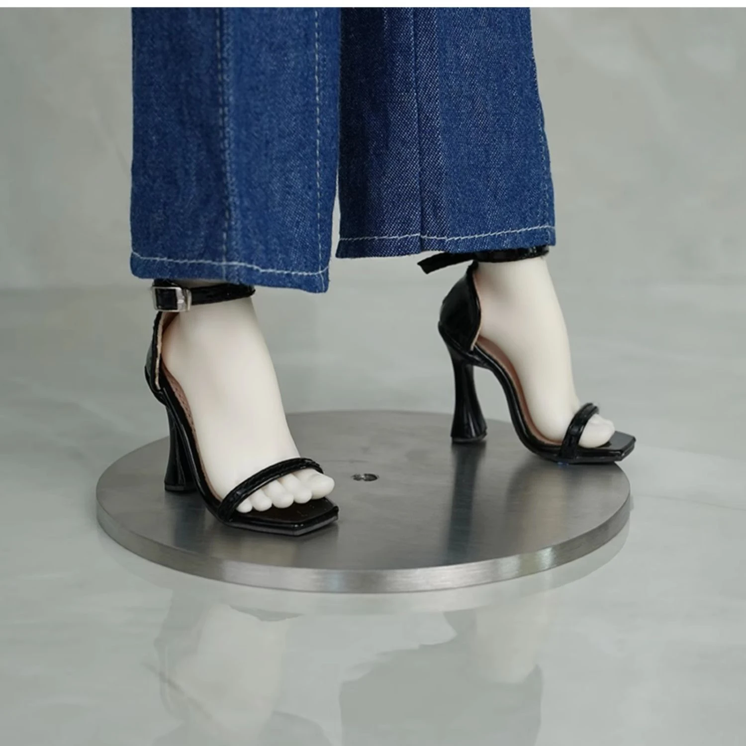 D09-P809 children handmade toy 1/4 1/3 big girl uncle BJD/SD Doll shoes Bow tie high heels buckle shoes 1pair