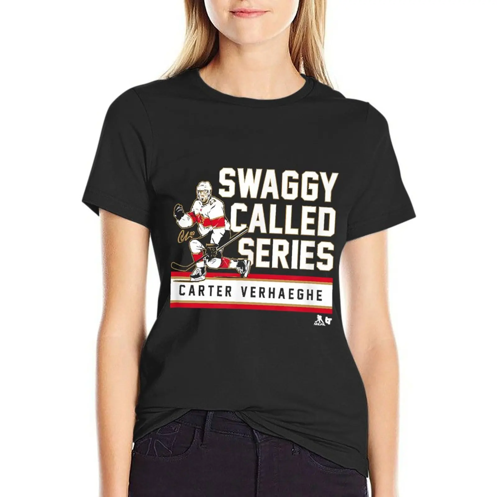 

Carer Verhaeghe - Swaggy Called Series - Florida Hockey T-Shirt new edition hippie clothes blacks funny T-shirts for Women