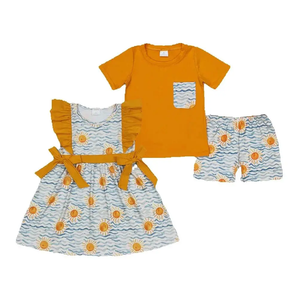 

Baby Girls Sun Sea Boys Sibling Dresses Clothes Sets