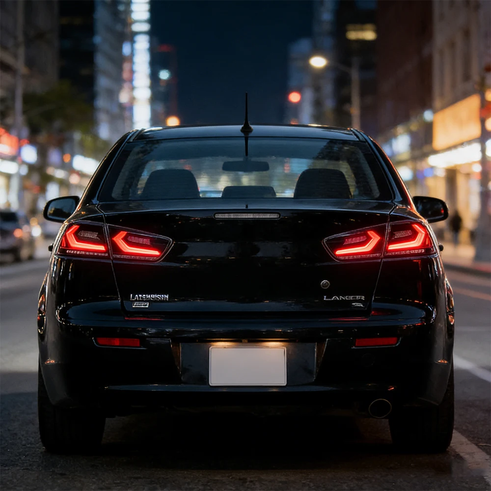 LED Car Tail Lights Assembly for Mitsubishi Lancer EX 2008-2018 High Quality Plug and Play Auto Rear Back Lamps Accessories