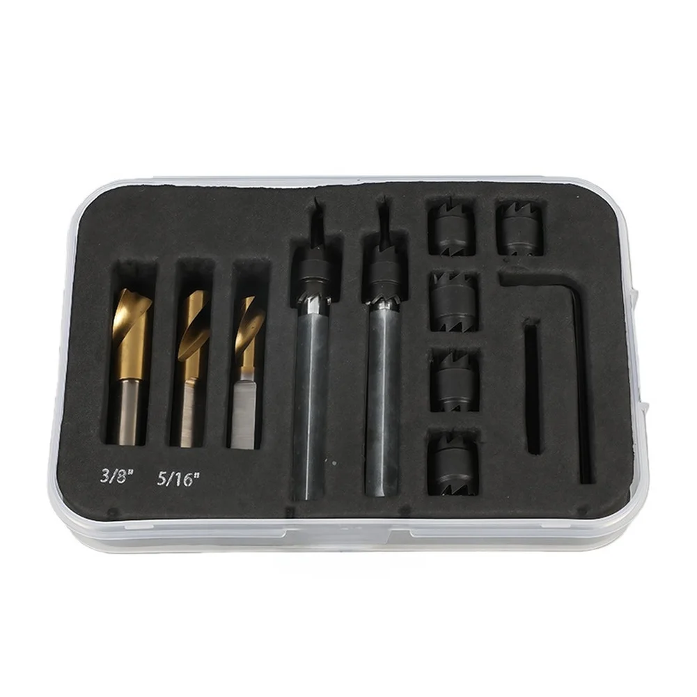 Weld Removal Drill Bit Set 13PC Hex Shank High For Velocity Steel Design Maintains Edge Integrity Multiple Uses