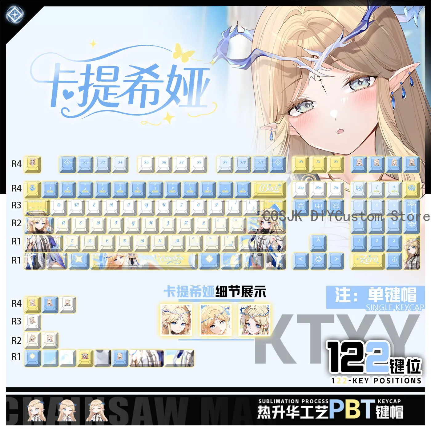 122 Keys Anime Cart…