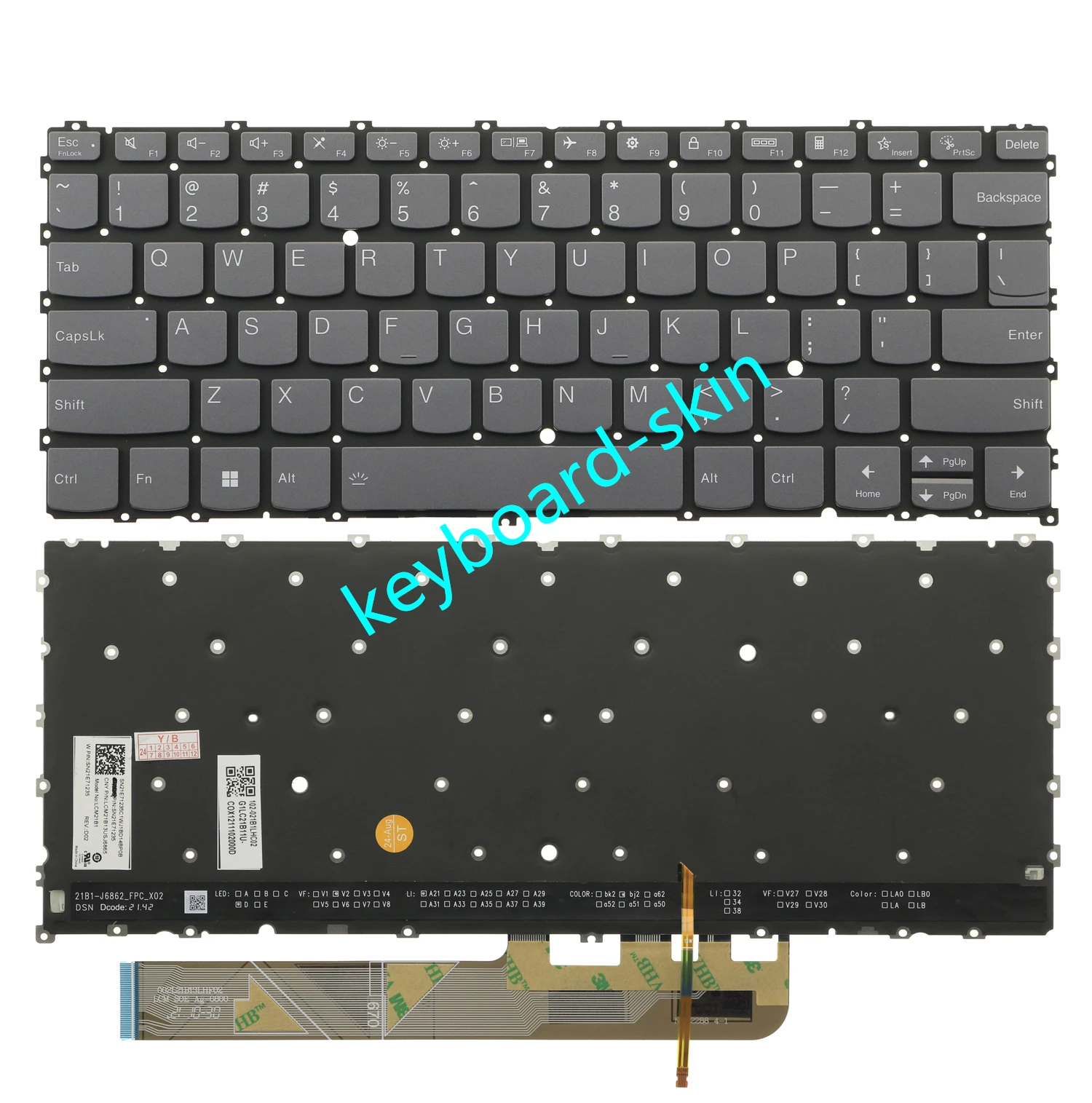 New US Backlit Keyboard For Lenovo YOGA 6 13ALC7,82UD,YOGA 6 13ABR8,83B2 laptop