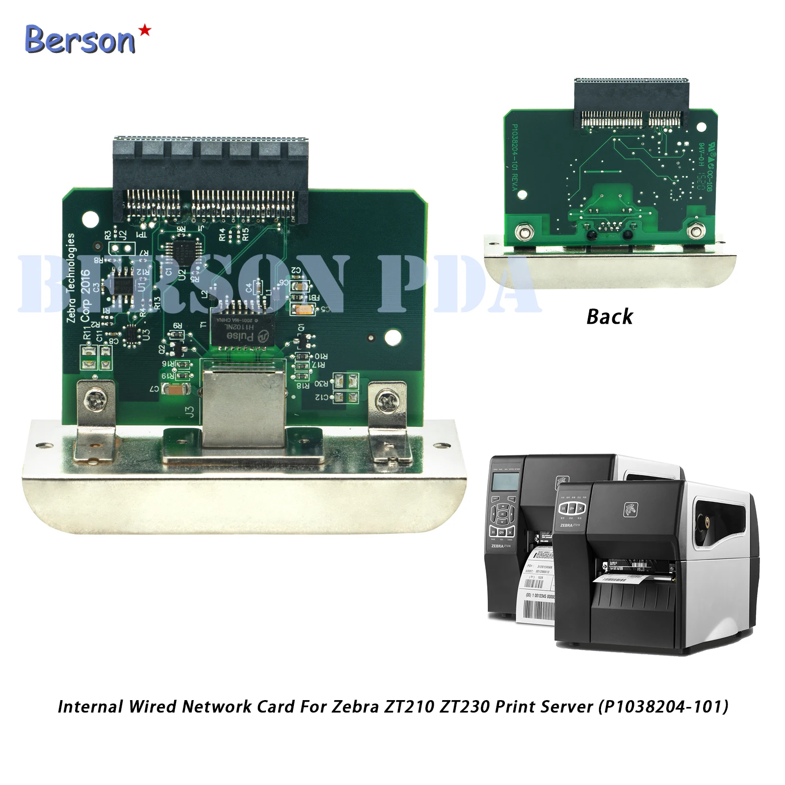 For Zebra NEW ZT210 ZT220 ZT230 Internal Ethernet Print Server Network Card,P1038204-101