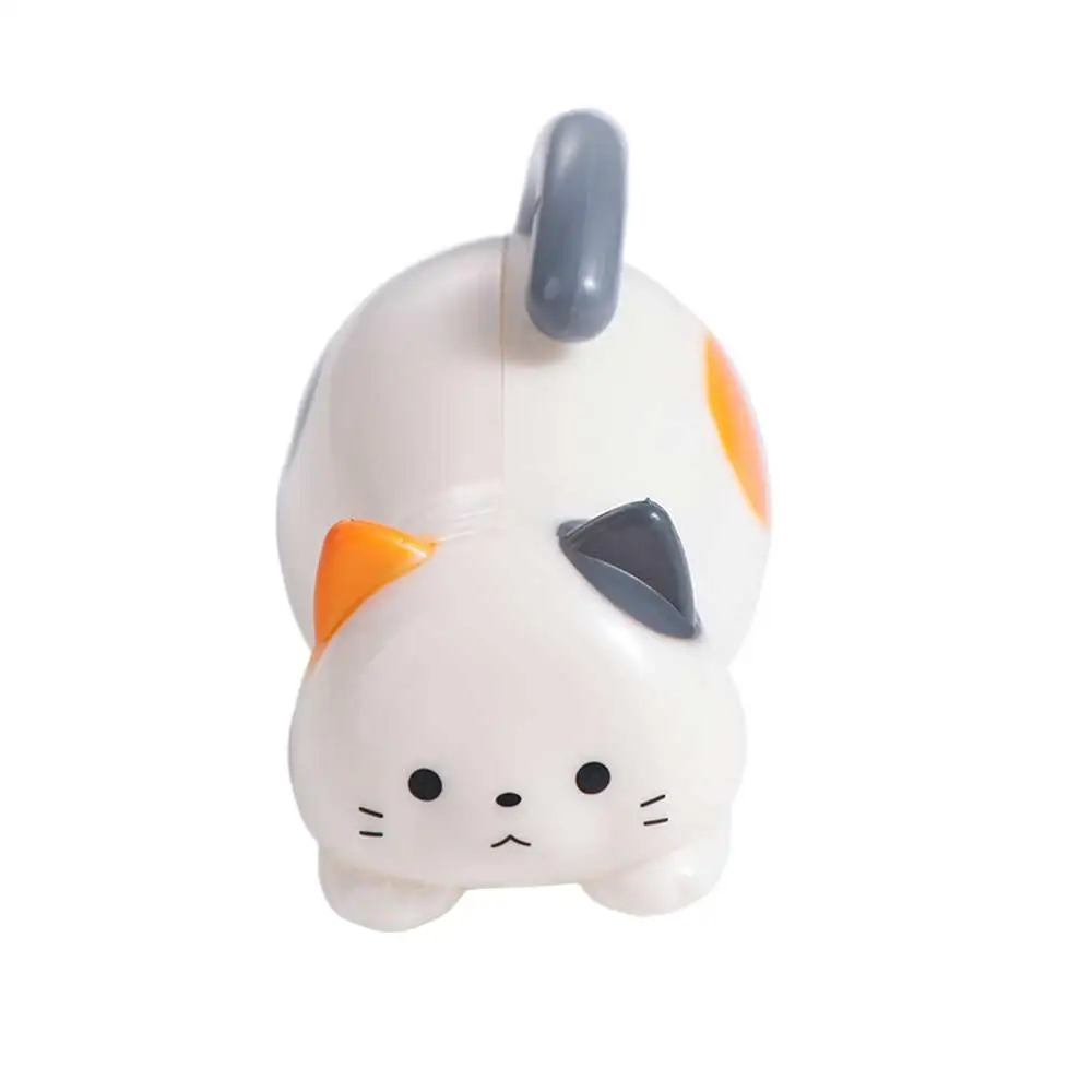 3 pçs windup gatinho clockwork gatinho brinquedo móvel interativo dos desenhos animados rolando gato brinquedo engraçado bonito gato acabar brinquedos interativos