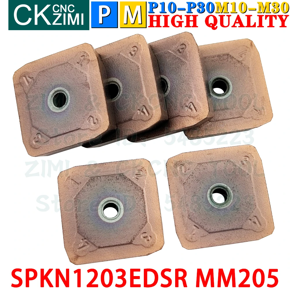 

SPKN1203EDSR MM205 SPKN 1203 EDSR MM205 Carbide Insert Face Milling Insert Tool CNC Metal Lathe Indexable Cutting Turning Tool