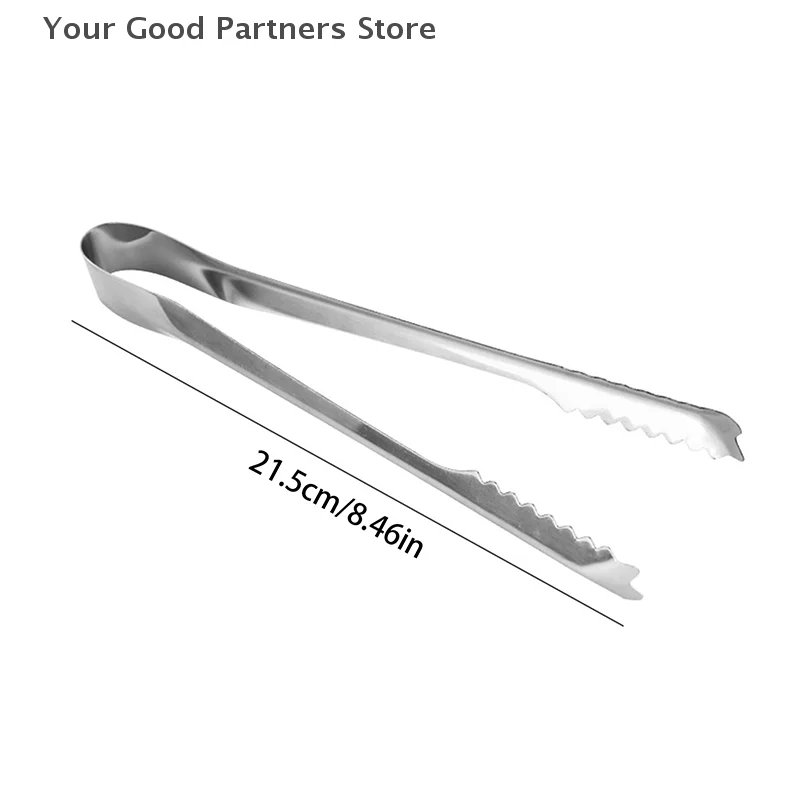 Pinze per alimenti per barbecue Barbecue in acciaio inossidabile Cucina per alimenti Carne Antiscivolo Morsetto per bistecche antiaderente Strumento di cottura Clip per asciugamani di ghiaccio dentati