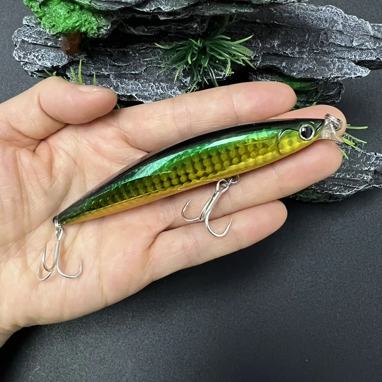 أسماك البحر Pesca الصيد السحر 98 مللي متر 13 جرام الضحلة المياه المالحة أسماك الطعم طويل الصب المتذبذب المتداول الصيد القاروص الطعم #5