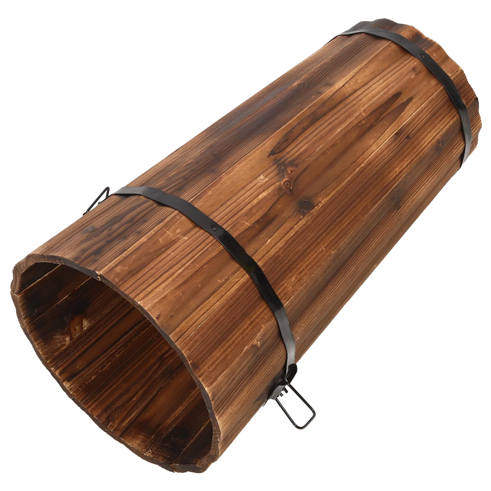 

Wooden Umbrella Bucket Large Size Household Retro Cane Fan Storage Organizer Sturdy Wood Material Entryway Stand Holder