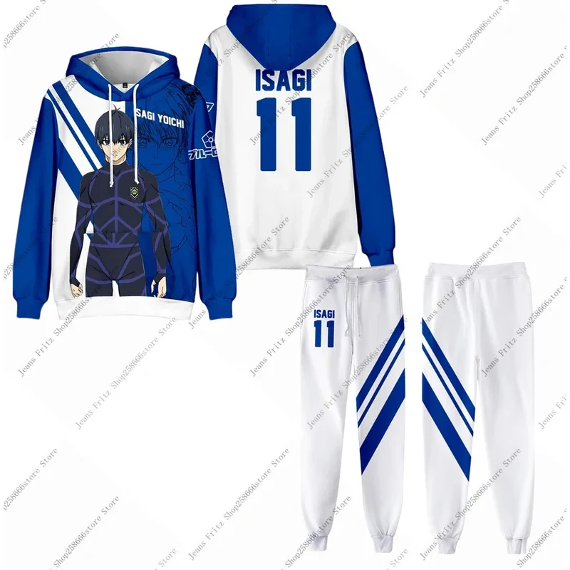 

Anime Blue Lock 2Pcs Set 3D Print Hoodie Sweatshirt Men's Tracksuit 2 Piece Set Sportwear Men Women Unisex Clothing Kids Sets