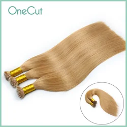 Nano anillo Micro Bead Loop extensiones de cabello humano 100% cabello Remy Real hecho a máquina Natural Color puro liso Nano punta pre-adherida